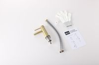 Смеситель ABBER Wasser Kreis 316 AF8124BG для биде, золото брашированное — фото 2, Смесители для раковины