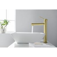 Смеситель для раковины-чаши Timo Saona 2311/17F золото матовое — фото 2, Смесители для раковины