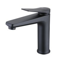 Bronx Смеситель для раковины, монолит.излив154мм дон.клап.Click/Clack ,р/ОД, черный, LM, арт-LM3737BL — фото 1, Смесители для раковины