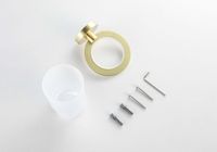 Товар: AQ4204BG ОБЕРОН стакан с держателем, шлиф. золото - фото 2 AQ4204BG ОБЕРОН стакан с держателем, шлиф. золото — фото 2, Стаканы для зубных щеток