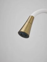 Смеситель для кухни с гибким изливом и режимом душ BELZ , брашированное золото арт-B74810-5 — фото 8, Смесители для кухни