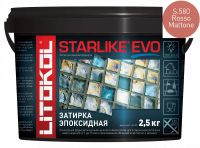 Затирка эпоксидная Litokol STARLIKE EVO S.580 ROSSO MATTONE 485440003 — фото 1, Затирка для плитки