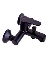 OneLife смеситель для ванны/душа однорычажный полимерный, черный арт-P07-100b — фото 3, Смеситель для ванны