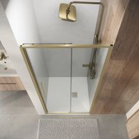 Товар: Дверь в нишу Niagara Nova NG-44-10ASG (100х195) раздвижная,золото сатин,стекло прозрачное,1 место - фото 6 Дверь в нишу Niagara Nova NG-44-10ASG (100х195) раздвижная,золото сатин,стекло прозрачное,1 место — фото 6, Раздвижные душевые двери