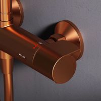 F0785A444 X-Joy, душ.система: см-ль д/душа с ТМС, душ.штанга,верхний душ 220мм, ручн душ, роз.золо — фото 2, Душевые системы