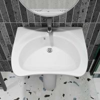 Раковина КЕРАМИН ИНКЛЮЖН 60 белый глянец CDB00021472 арт-4810531139010 — фото 3, Раковины подвесные