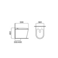 Унитаз приставной Grossman Smart (580х380х460) белый,1 место арт-GR-PR-5702 — фото 11, Приставные унитазы