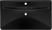 Раковина Aquanet Ирис 80 черная матовая арт-00329249 — фото 2, Раковины встраиваемые сверху