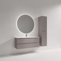 Тумба подвесная SANCOS Snob R 1195х390х500, c двумя ящиками оснащенными доводчиками, Doha Soft, арт. арт-SNR120/39SM — фото 4, Тумбы под раковину