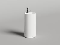 Раковина напольная ARMONIA ROUND TOP 01
без отверстия под смеситель 130421TM — фото 1, Раковины