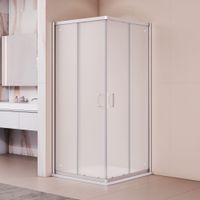 Душевой уголок RGW PA-030 80x80, квадратный, профиль хром, стекло матовое/6 мм, арт-3508103088-21 — фото 3, Квадратные душевые уголки