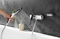 Melange Смеситель для душа, хром/белый/, LM, арт-LM4933CW — фото 2, Смеситель для душа