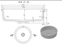 Раковина URAN Soft Rock 41 Х 41 арт-1.02.015.11.1 — фото 3, Раковины встраиваемые сверху