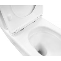 Унитаз-компакт Azario Verona 360х660х800, напольный, безободковый, система смыва "Торнадо", в комплекте с быстросъемным сиденьем микролифт арт-AZ-8301 — фото 4, Напольные унитазы