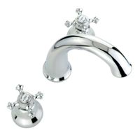 PRESTIGE См-ль д/раковины, на 3 отв., донный клапан "click-clack", хром арт-31611 — фото 3, Смесители для раковины