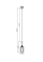 Подвесной светильник Freya арт-FR8013PL-01AM — фото 2, Подвесные светильники