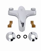 OneLife смеситель для ванны/душа однорычажный полимерный, хром арт-P09-100cr — фото 5, Смеситель для ванны