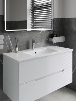 Agger Раковина встраиваемая санфарфор, белый глянец арт-ASF111000 — фото 3, Раковины встраиваемые снизу