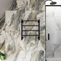 Полотенцесушитель электрический Grota Simple K 530х600 черный Simple K 530х600 RAL9005 EL — фото 3, Электрические полотенцесушители