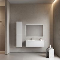 Тумба подвесная SANCOS Snob R 1.0 1195х445х406, c одним ящиком оснащенным доводчиками, Bianco , арт. арт-SNR1.0120LW — фото 6, Тумбы под раковину