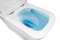 Унитаз-компакт Azario Quadro 605x340x810 напольный, смыв "Торнадо", безободковый с сидением микролифт и арматурой, белый арт-AZ-2175 UQ1 — фото 4, Напольные унитазы