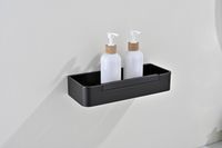 Товар: AQ4966MB полка для душа со стеклоочистителем, матовый черный - фото 5 AQ4966MB полка для душа со стеклоочистителем, матовый черный — фото 5, Полки для ванной и душа