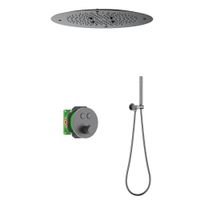 Душевая система встроенная с термостатом Timo Saona SX-2370/18SM черное золото — фото 5, Душевые системы