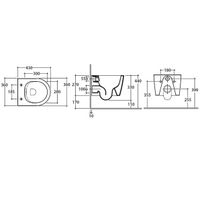Унитаз GLOBO FORTY3 подвесной цвет белый арт-FOS06BI — фото 3, Подвесные унитазы