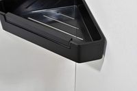 Товар: AQ4976MB угловая полка для душа со стеклоочистителем, матовый черный - фото 3 AQ4976MB угловая полка для душа со стеклоочистителем, матовый черный — фото 3, Полки для ванной и душа