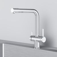 F8F05700 Func, смеситель для кухни с L-изливом с каналом для питьевой воды, хром — фото 5, Смесители для кухни