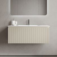 Тумба подвесная SANCOS Snob R 1.0 995х445х406, c одним ящиком оснащенным доводчиками, Beige Soft , арт.SNR1.0100CE — фото 1, Тумбы под раковину