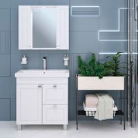 Тумба напольная с умывальником OSTIN 80 /1дв+2ящ// AQUA DE MARCO 5080WCOST/1 — фото 8, Тумбы с раковиной