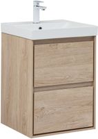 Товар: Тумба с раковиной Aquanet Милан 50 цв. дуб светлый 00340166 - фото 2 Тумба с раковиной Aquanet Милан 50 цв. дуб светлый 00340166 — фото 2, Тумбы с раковиной