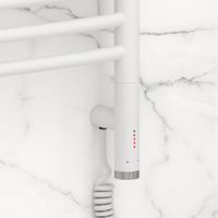 Полотенцесушитель электрический Сунержа Богема 3.1 выгнутая 1000х400 МЭМ правый Матовый белый арт-30-6003-1040 — фото 2, Электрические полотенцесушители