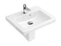 Товар: Раковина, Villeroy&Boch, Subway 2.0, ширина, мм-500, глубина, мм-400, отверстия для смесителя-1, перелив-есть, тип перелива-открытый, материал-санфарфор, цвет-альпийский белый, компактная арт-73155001 - фото 1 Раковина, Villeroy&Boch, Subway 2.0, ширина, мм-500, глубина, мм-400, отверстия для смесителя-1, перелив-есть, тип перелива-открытый, материал-санфарфор, цвет-альпийский белый, компактная арт-73155001 — фото 1, Раковины встраиваемые сверху