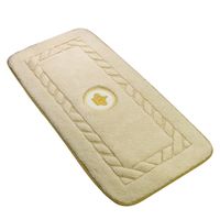 Товар: Коврик д/ванной комнаты 60х120 см., вышивка логотип КОРОНА, кремовый, окантовка золото арт-31917 - фото 9 Коврик д/ванной комнаты 60х120 см., вышивка логотип КОРОНА, кремовый, окантовка золото арт-31917 — фото 9, Коврики для ванной комнаты