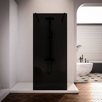 Душевая перегородка Veconi Korato KR-90BB, 1000x2000, черный матовый, черное KR90BB-100-11-C4 — фото 1, Душевые перегородки