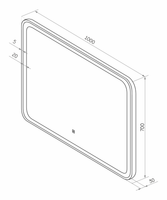 Товар: Зеркало арт-КАП-02-100_70-14 - фото 7 Зеркало арт-КАП-02-100_70-14 — фото 7, Зеркала в ванную комнату