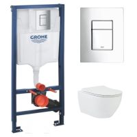 Товар: КОМПЛЕКТ Grohe + beWash: Инсталляция 38772001 Grohe Rapid SL + Bogen Унитаз подвесной безободковый с функцией биде с сиденьем микролифт белый глянец 88303601+EVB6388 GRH772303601 - фото 2 КОМПЛЕКТ Grohe + beWash: Инсталляция 38772001 Grohe Rapid SL + Bogen Унитаз подвесной безободковый с функцией биде с сиденьем микролифт белый глянец 88303601+EVB6388 GRH772303601 — фото 2, Комплекты унитаз + инсталляция