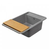 Мойка для кухни Беллис 78 780x510x250 мм, прямоуг., серый 1A725032BS230 — фото 6, Кухонные мойки