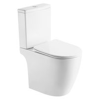 Унитаз-компакт Azario LEO TORNADO FLUSHING 360х595х820 напольный, безободковый, слив "Торнадо", в комплекте с быстросъемным сиденьем микролифт арт-AZ-1253CT — фото 14, Напольные унитазы