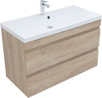 Тумба под раковину Aquanet Нота New 100 дуб светлый арт-00334200 — фото 4, Тумбы под раковину