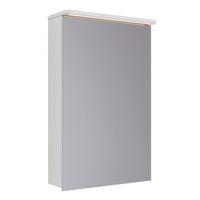 Шкаф зеркальный Lemark ZENON 50х80 см 1 дверный, петли слева, с козырьком-подсветкой, с розеткой, цв арт-LM50ZS-Z — фото 5, Зеркальные шкафы в ванную