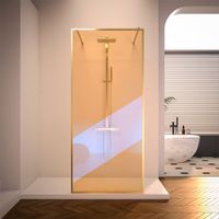 Душевая перегородка Veconi Korato KR-90GC, 1200x2000, брашированное золото, хамелеон KR90GC-120-09-C4 — фото 1, Душевые перегородки