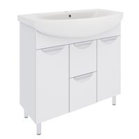 Тумба напольная ELEGANSE 85 /хром/ AQUA DE MARCO 2085CELE — фото 2, Тумбы под раковину