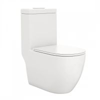 Унитаз напольный Maretti Elena безободковый с микролифтом, EA10MNBM18-844, белый — фото 1, Напольные унитазы