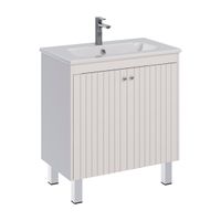 Тумба Lemark ROMANCE 80 см под 1 раковину, подвесная/напольная, 2-х дверная, цвет корпуса, фасада: Б арт-LM07R80T — фото 7, Тумбы под раковину