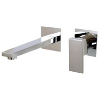 KVANT См-ль д/раковины моноком. скрытого монтажа настенный, хром арт-32446 — фото 2, Смесители для раковины