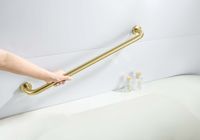поручень 650 мм, шлиф. золото арт-AQ4996BG — фото 4, Поручни для ванной