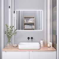 Зеркало с LED-подсветкой SIRIUS (60*80) /AQUA DE MARCO SIR60/80 — фото 5, Зеркала в ванную комнату